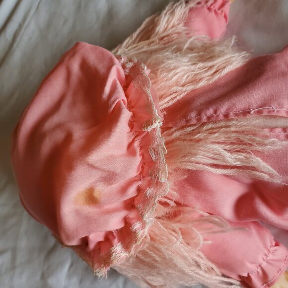 Vintage 1980’s Komfy Kids Ice Cream Doll w/Pink Yarn Hair, Hat & Dress GUC - Picture 5 of 7